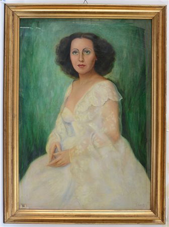 Caselli Silvano (Firenze 1921) "Ritratto del soprano Margherita Carosio",...