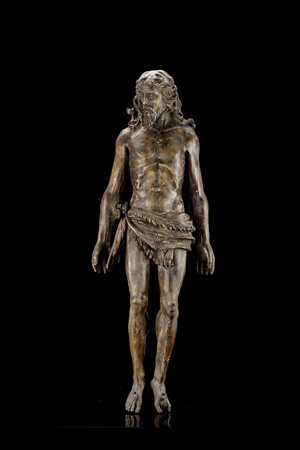 Ignoto "Cristo deposto" scultura in legno (h. cm 67) (difetti e...