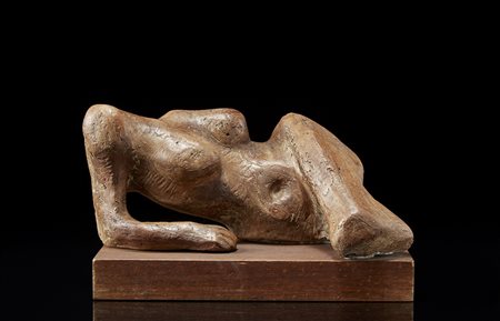 Paolini "Nudo di donna" scultura in terracotta (cm 30x15x20). Firmata su un...