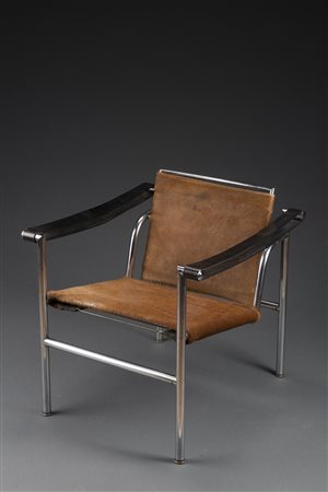 Le Corbusier, Pierre Jeanneret, Charlotte Perriand Poltroncina modello "LC1"....