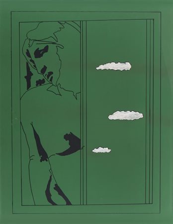 TANO FESTA (1938-1988) Senza titolo 1978 (Verde)acrilico su tela cm...
