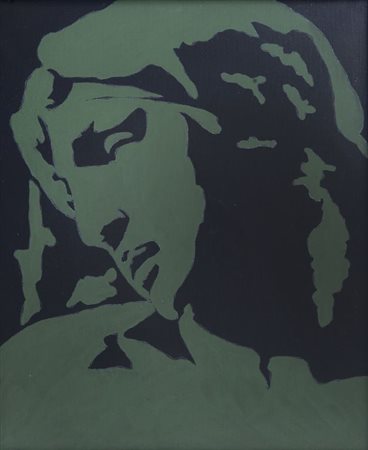 TANO FESTA (1938-1988) Michelangelo 1978acrilico su tela cm 55x46firmato e...