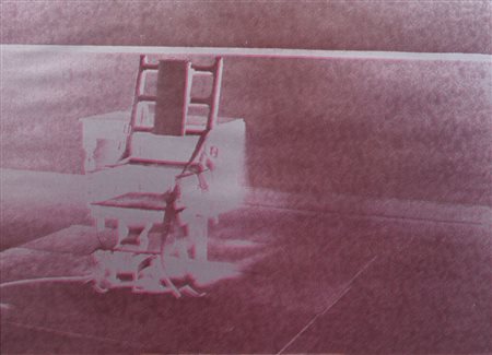 ANDY WARHOL (1928-1987) Electric chair 1971serigrafia cm 90x122esemplare...