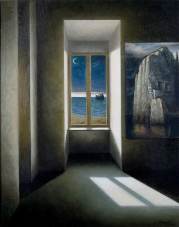 ANTONIO NUNZIANTE (Napoli 1956), La notte della luna, 1999 olio su tela,...