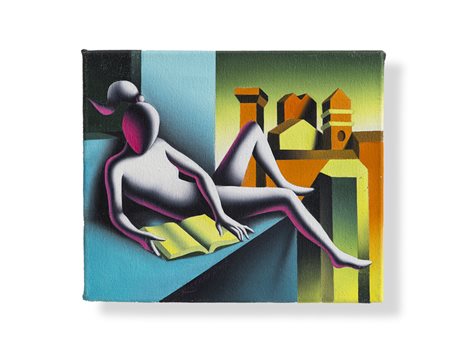 MARK KOSTABI (1960)Good little girl doing her 80's design homework, 2012Olio...