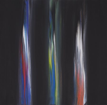 ENNIO FINZI (1931)Il verso del colore, 2013Olio su telacm 40x40x1,8Firma,...