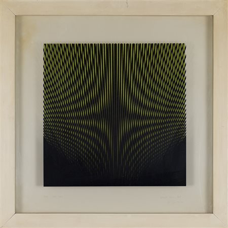 ALBERTO BIASI (1937)S-10, 1960Doppia serigrafia su pvc trasparente e...