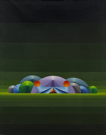 KEIZO MORISHITA (1944-2003)Il paese delle meraviglie, 1973Acrilici su telacm...