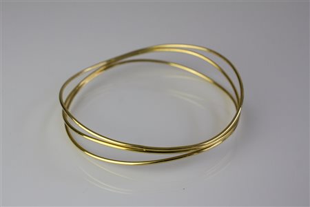 TIFFANY Bracciale in oro giallo 18kt a tre file, gr 11.35. . . . TIFFANY...