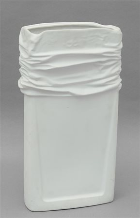 RAYNAUD, Limoges.un grande vaso in porcellana bianca, anni '60.Marcato...
