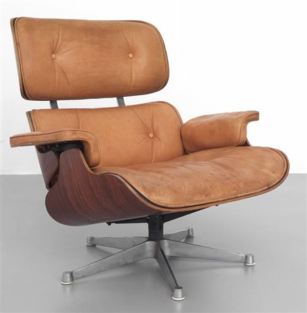 CHARLES E RAY EAMES Una "lounge chair", produzione ICF DE PADOVA, anni "60....