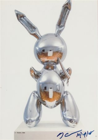 Jeff Koons, Rabbit, 2008 Fotolitografia, cm. 30x21 Firma in basso a destra.