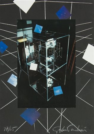 Giulio Paolini, Esposizione universale, 1992 Litografia e collage su...