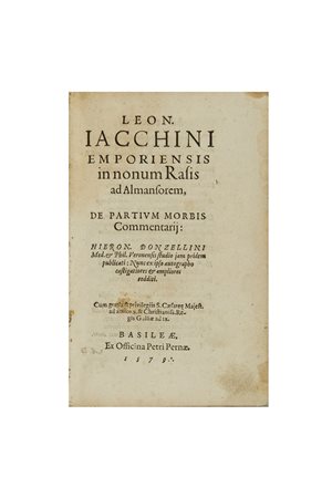 GIACHINI, Leonardo (1501-1547) - In nonum Rasis ad Almansorem, de partium...