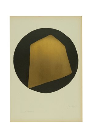 FONTANA, Lucio (1899-1968) - Concetto spaziale. Presentazione di Beniamino...