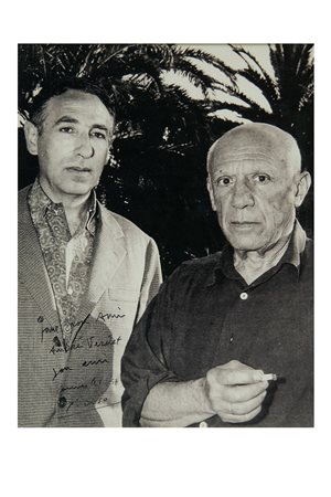 [PICASSO, Pablo] (1888-1973) - Fotografia raffigurante il pittore Pablo...