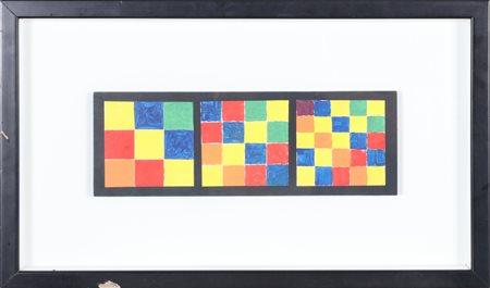 DEMARCO HUGO (1932 - 1995) 3 studi sul colore. 1967. Tecnica mista su tavola....