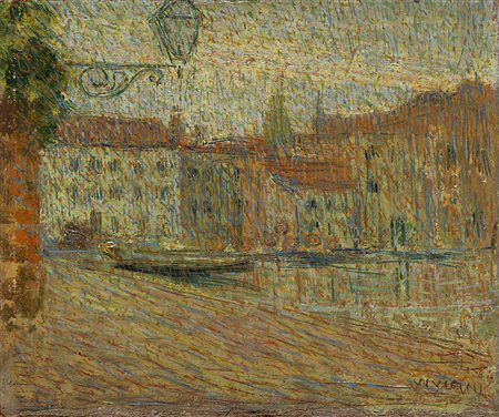 Raul Viviani (Firenze 1883 - Rapallo 1965)"Venezia, Canal Grande" 1912olio su...