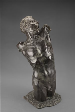 Nino Geraci (Palermo 1900 - 1980)"L'urlo"scultura in bronzo (h cm 49)Firmata...