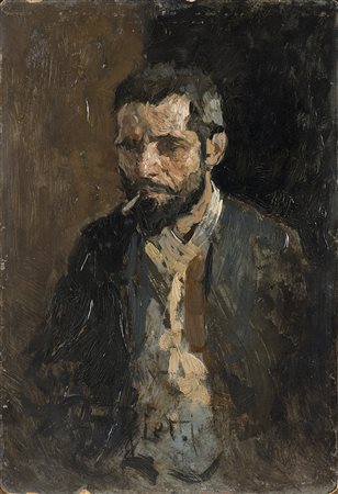 Arturo Rietti (Trieste 1863 - Padova 1943)"Ritratto del pittore Giuseppe...