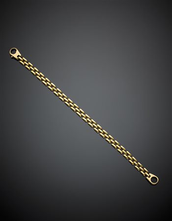 Bracciale in oro giallo a maglia modulare g 14,00, lungh. cm 18,50...