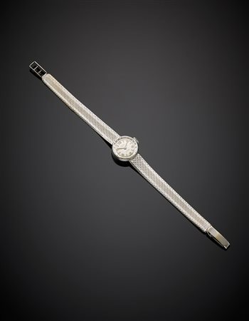 ELAEXOrologio da polso da donna in oro bianco con chiusura regolabile, g...