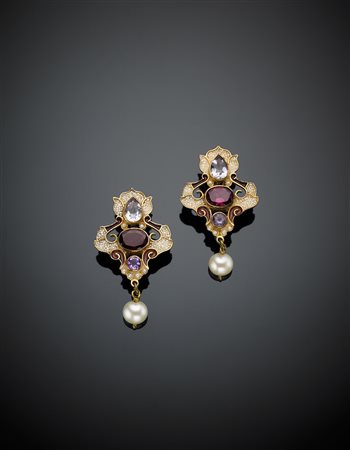 PERCOSSI PAPIOrecchini pendenti in argento doratoSilver-gilt ear-pendants