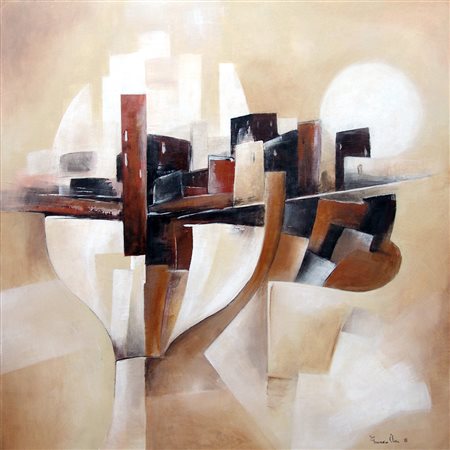 Francesco Ulissi 1983, Jesi (An) - [Italia] City 1 acrilico su tela 80x80 cm...