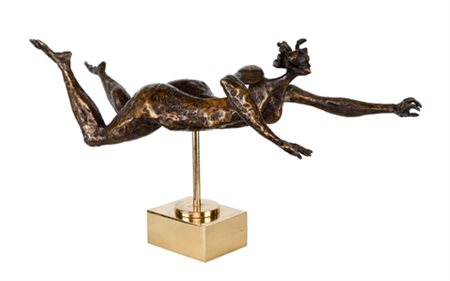 Luciano Minguzzi, FIGURA FEMMINILE Multiplo in bronzo, esemplare 27/195, cm...