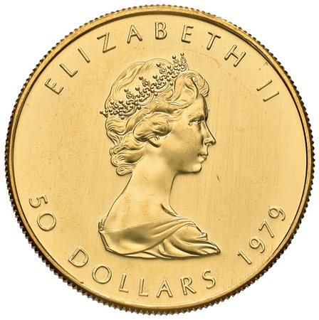 CANADA50 dollari (un'oncia) 1979 in oro. qFDC.