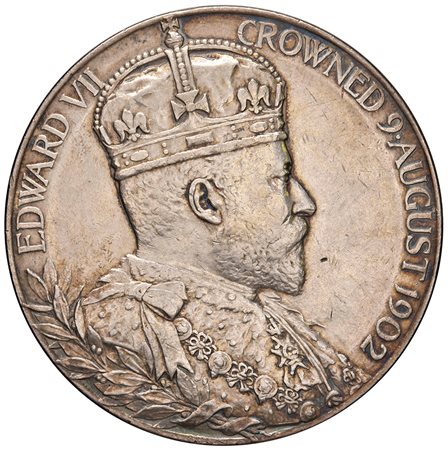 GRAN BRETAGNA. Edoardo VII (1901-1910)Medaglia in argento 1902 per...