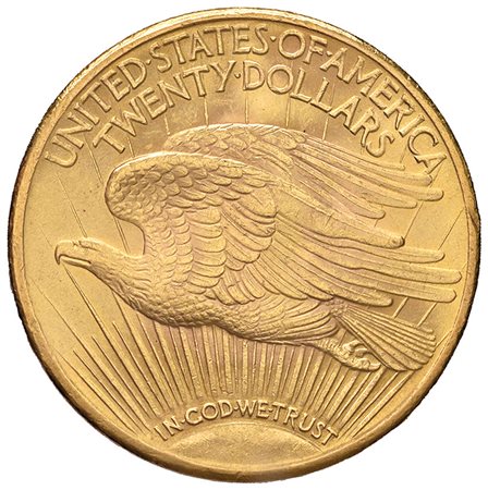 U.S.A.20 dollari 1924, in oro. Riconio. BB/SPL.