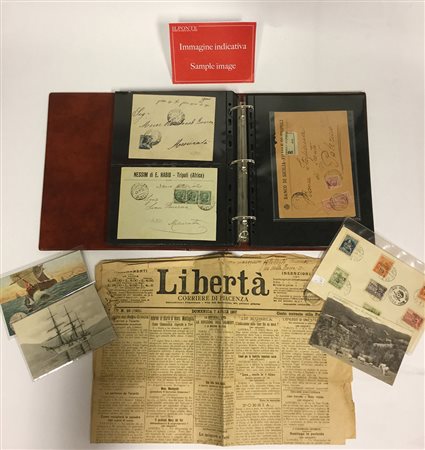 [AREA ITALIANA - STORIA POSTALE] 1865/1950Collezione del periodo formata da...