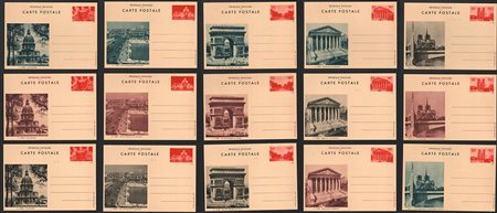 [FRANCIA] Collezione formata da 15 cartoline postali serie "Turismo", nuove e...