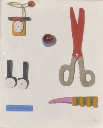 Robert Selden (New York 1945) Composizione, 1975;Legno, cartone, carta...