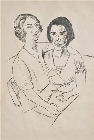 Max Beckmann (Leipzig/Lipsia 1884 - New York 1950) Zwei Freundinnen,...