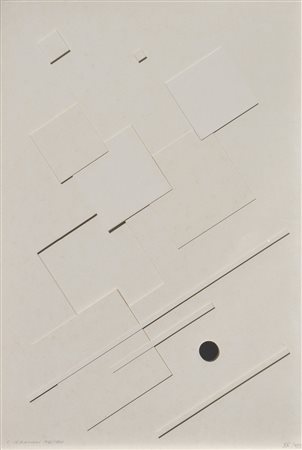 Luigi Veronesi (Mailand/Milano 1908 - 1998) Composizione, 1938/1980;Collage,...