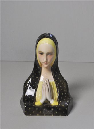 Paola Bologna Madonna in preghiera, 1932;Porcellana dipinta, h 23 cm,...