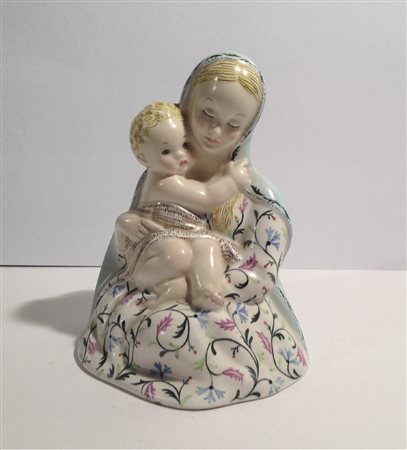 Rosa Seglie Madonna della scala, 1938 ca.;Porcellana dipinta, h. 14,5 cm,...