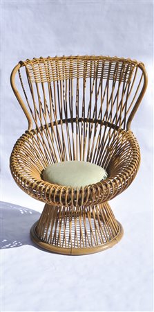 Franco Albini Sessel Margherita, 1951;Malacca Binse, Höhe 100 cm,...