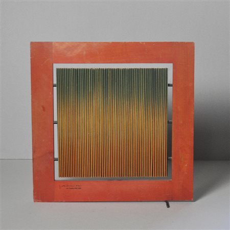 Gaetano Pesce (La Spezia, 1939) Holzrelief, 1968-1969;Relief aus farbigen...