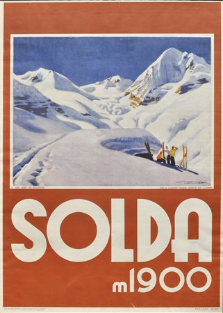 Franz Lenhart Plakat „Solda“, 1935 ca.;Lithografie, 69 x 48,5 cm, gerahmt...