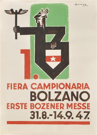 Ernst Klopfer (Frankfurt a. M 1898 – Bozen 1986) Plakatentwurf „Festa...