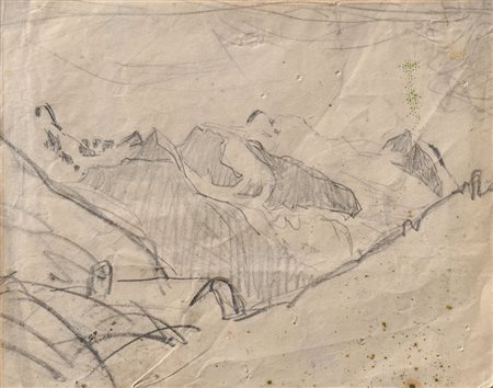 Artur Nikodem Stubaital, um 1919;Bleistift, 14,3 x 18,6 cm, Altersspuren