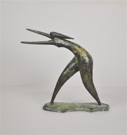 Eraldo Fozzer (Trient/Trento 1908 – 1995) Frauenfigur, 1975;Bronze, 26 x 22...