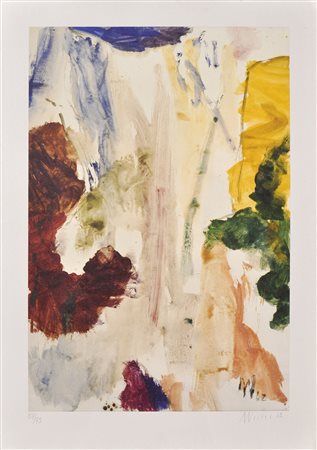 Max Weiler Ohne Titel, 1962/1993;Farboffset, 70 x 49 cm Handsigniert, datiert...