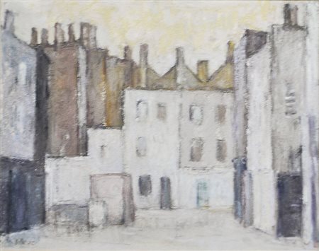 Wilfried Kirschl Kleiner Platz London, 1982;Pastell, 23,5 x 29,5 cm, gerahmt...