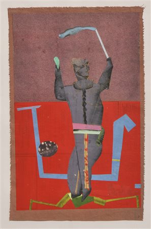 Fritz Fröhlich Ohne Titel, 1971;Mischtechnik, Collage auf Papier, 37 x 59,5...