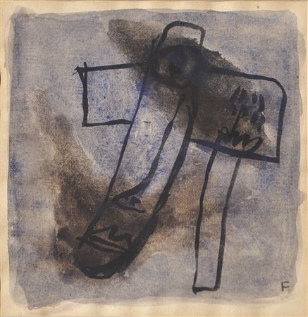 Peter Fellin Schreiber, um 1955;Aquarell, 14,5 x 15 cm Monogrammiert