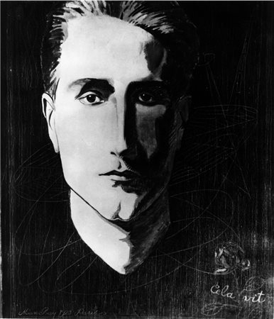 MAN RAY (1890 - 1976) Ritratto di Marcel Duchamp, 1923 Stampa successiva alla...